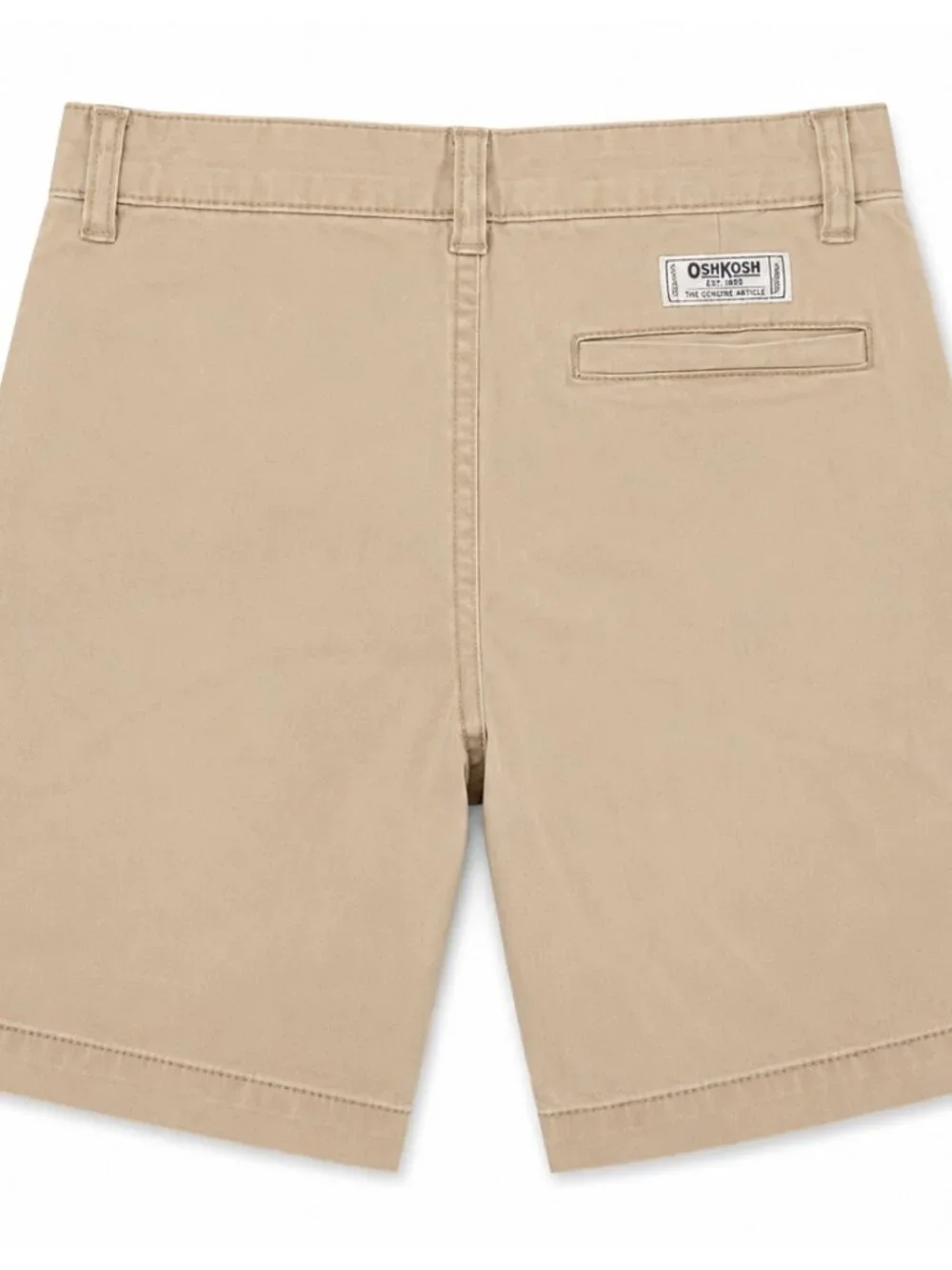OshKosh - Boys Size 8 Khaki Shorts Adjustable Waist Casual Chino